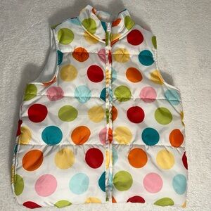 Gymboree girls 7-8 puff vest with pockets